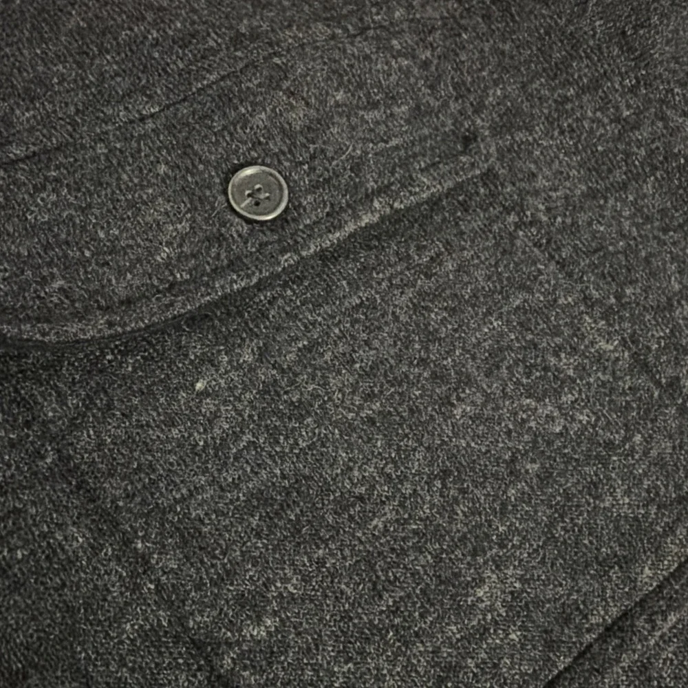 Exofficio Men's XL Gray Caminetto Long Sleeve Button Up Wool Blend Shacket